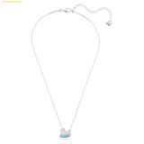  Dây Chuyền Swarovski Iconic Swan pendant Swan, Small, Blue, Rhodium plated 5512094 
