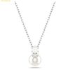 Dây Chuyền, Vòng Cổ Swarovski Matrix pendant Crystal pearl, Round cut, White, Rhodium plated 5693897