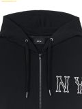  Áo Hoodie Zip MLB Coopers Back Big Logo Overfit Hoodie NY (Black) 3ATRB3044-50BKS 