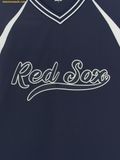  Áo Tay Dài MLB Varsity Sportive Curlsive Woven Man-to-Man Boston Red Sox 3AMTV1254-43NYS Navy 