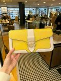  Túi Đeo Vai Coach Georgie Shoulder Bag In Colorblockas C8607 - Vàng 