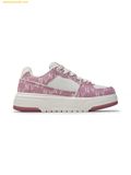  Giày Thể Thao MLB Chunky Liner Denim Monogram SL New York Yankees 3ASXM016N-50PKS Pink 