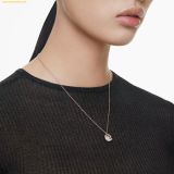  Dây Chuyền Swarovski Dextera pendant Round cut, dancing, White, Rose gold-tone plated 5692257 