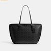  Túi Tote Coach Taxi Tote Bag In Signature Canvas Black CCC40 