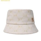  Mũ Bucket MLB Diamond Monogram Bucket Hat NY (Cream) 3AHTM114N-50CRS 
