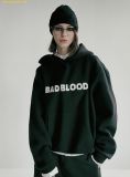  Áo Hoodie Badblood heavyweight hooded sweater - black w-hde24-060 