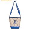 Túi Đeo Vai MLB Big Classic Monogram Jacquard New Bucket Bag Boston Red Sox 3ABML023N-43SAL