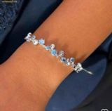  Lắc Tay Swarovski Constella bracelet Mixed cuts, Blue, Rhodium plated - 5722479 