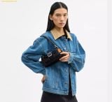  Túi Đeo Vai Coach Ashton Mini Shoulder Bag In Signature Denim Black CCZ49 