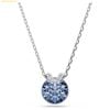  Dây Chuyền Swarovski Bella V pendant Round cut, Blue, Rhodium plated 5734232 