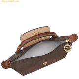  Túi Đeo Chéo Longchamp Le Pliage Original Pouch với tay cầm Mocha 