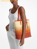  Túi Tote Michael Kors The Michael Large Ombré Straw Tote Bag Red Clay 35S5S01T3W 
