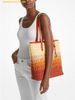  Túi Tote Michael Kors The Michael Large Ombré Straw Tote Bag Red Clay 35S5S01T3W 