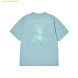  Áo Phông ADLV Ac Bear One Tone Basic Logo Short Sleeve T-Shirt Xanh Mint 