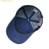  Mũ Lưỡi Trai MLB Embo Logo Denim New York Yankees Ball Cap 3ACPDM04N-50INS - Xanh Đậm 