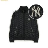  Áo Khoác Athleisure MLB Athleisure Classic Monogram Jacquard Jersey Stand-Neck Training Zip-Up NY (Black) 3ATRM0134-50BKS Đen 