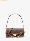  Túi Đeo Vai Michael Kors Soho Small Signature Logo Convertible Crossbody Bag 35S6G1SC5B Brown 