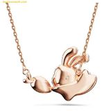  Dây Chuyền Swarovski Zodiac Rabbit Necklace Rabbit And Carrot, Multicolored, Rose Gold-Tone Plated 5647971 