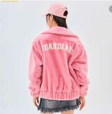  Áo Khoác Lông MLB Ecofur Varsity Jacket 3AFDV0236-45PKM - Hồng 