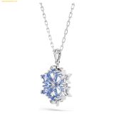  Dây Chuyền, Vòng Cổ Swarovski Magic pendant Snowflake, Blue, Rhodium plated 5735399 
