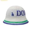  Mũ Bucket MLB Knit Crochet Bucket Hat LA (Ivory) 3AHTK014N-07IVS 