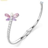  Vòng Tay, Lắc Tay Swarovski Ariana Grande x Swarovski bangle Mixed cuts, Dragonfly, Multicolored, Rhodium plated 5737401 Size M 