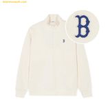  Áo Sweat MLB Basic Small Logo Half-zip Man-to-Man BOS Trắng Cream 3AMTB0241-43CRD 