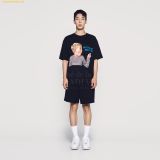  Áo Phông ADLV Finger-Pointing Lettering Baby Face Short Sleeve T-Shirt 