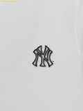  Áo Phông MLB Basic Back Street Logo Oversized Short Sleeve T-shirt New York Yankees 3ATSB0863-50WHS White 