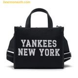  Túi Tote Vuông MLB Jacquard Varsity New York Yankees 3AORS024N-50BKS Màu Đen 