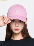  Mũ lưỡi trai MLB Street Backarch Unstructured Ball Cap LA Dodgers - SKU 3ACPB076N-07PKM Mg.Pink 