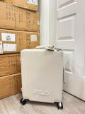  Vali Kéo FILA Ribbed Hard Shell Luggage 22 Inch Ivory Beige 