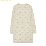  Đầm MLB Women's Diamond Monogram Jacquard Slim Fit Dress NY - 3FOPM0334-50CRD - D.Cream 