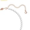  Dây Chuyền, Vòng Cổ Swarovski Nice Feather Crystal Pearl Necklace SKU 5669221 - Rose gold 