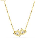  Dây Chuyền, Vòng Cổ Swarovski Mesmera necklace Heart, White, 18k gold finish 5733475 