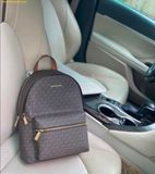  Balo Michael Kors MK Sally Medium 2-In-1 Logo Backpack Nâu Logo 30S3GYDB6B 