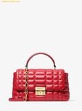  Túi Xách Michael Kors Medium Tribeca Satchel in Quilted Leather Crimson 30F5G2RS2L 