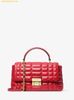  Túi Xách Michael Kors Medium Tribeca Satchel in Quilted Leather Crimson 30F5G2RS2L 
