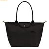  Túi Tote Longchamp Le Pliage Original Size M Tote bag Black Noir Green - Recycled canvas Đen 