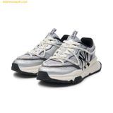  Giày Thể Thao MLB Korea Chunky Runner Race New York Yankees Silver 3ARNCRL4N-50SIS 