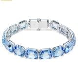  Vòng Tay Swarovski Millenia bracelet Octagon cut, Color gradient, Blue, Rhodium plated 5694135 