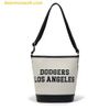 Túi Đeo Vai MLB Jacquard Varsity LA Dodgers 3ABMS024N-07CRM Màu Trắng Xám