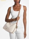  Túi Đeo Chéo Michael Kors Nolita Medium Signature Logo Shoulder Bag Vanila Acorn 30F5GY5M2B 