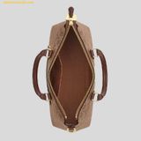  Túi Xách Coach Georgia Satchel bag in signature canvas CW422 Nâu Logo 