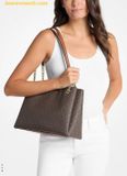  Túi Tote Michael Kors Soho Medium Signature Logo Tote Bag Brown 