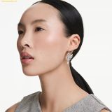  Bông Tai, Khuyên Tai Swarovski Swan earrings Swan, White, Rhodium plated 5723388 