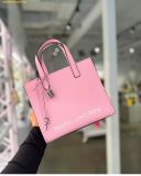  Túi Tote Marc Jacobs Mini Grind Coated Leather Tote Hồng Nhạt 