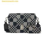  ÁTúi Đeo Chéo MLB Caro Jacquard Crossbody New York Yankees 3ACRM062N-43BKS Màu Đen 
