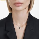  Dây Chuyền, Vòng Cổ Swarovski Swan pendant Swan, Black, Mixed metal finish 5705721 