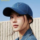  Mũ Lưỡi Trai MLB Embo Logo Denim New York Yankees Ball Cap 3ACPDM04N-50INS - Xanh Đậm 
